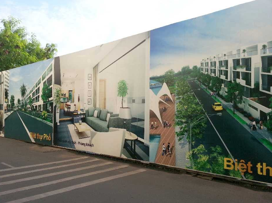 Biển quảng cáo hàng rào công trình giúp mỹ quan thành phố đẹp hơn