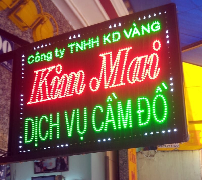 Làm biển đèn led giá rẻ tại Hà Nội